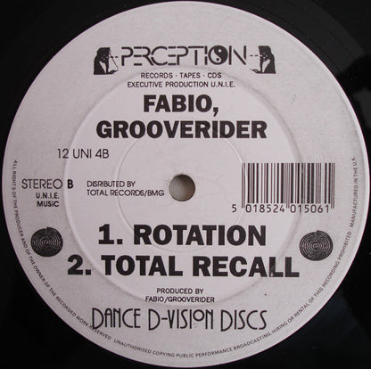 Fabio, Grooverider : Rage (12")