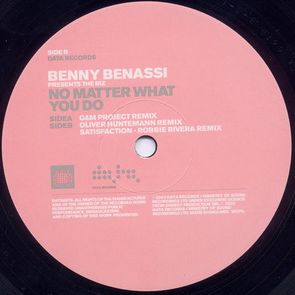 Benny Benassi Presents The Biz (5) : No Matter What You Do (12")