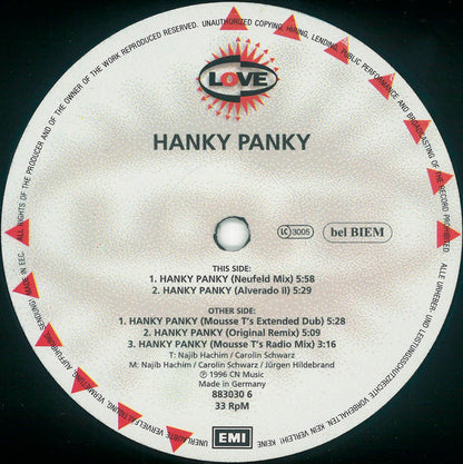 Hanky Panky : Hanky Panky (12")