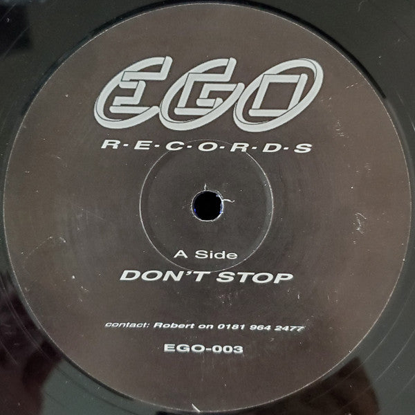 Hysteric Ego : Don't Stop / Ministry Of Love (12")
