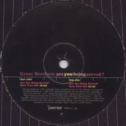 Grace Brothers : Are You Being Served? (12")