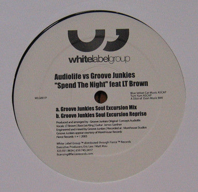 Audiolife vs. Groove Junkies : Spend The Night (12")