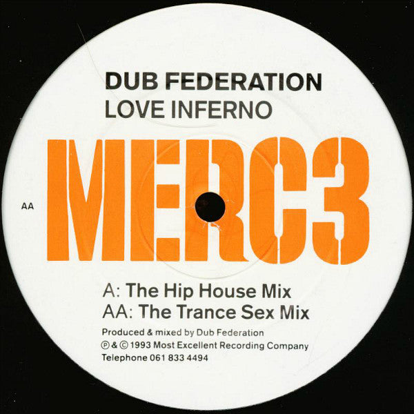 Dub Federation : Love Inferno (12")
