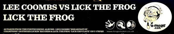 Lee Coombs vs. Lick The Frog : Lick The Frog (12", S/Sided, Promo)