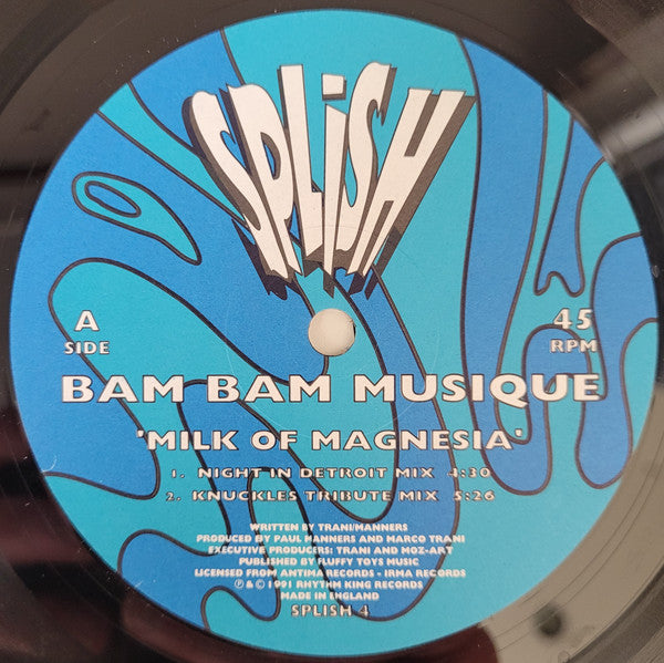 Bam Bam Musique : Milk Of Magnesia (12")