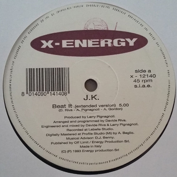 J.K. : Beat It (12")