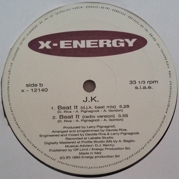 J.K. : Beat It (12")