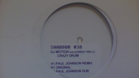 DJ Motion : Crazy Drum (12", W/Lbl, Sti)