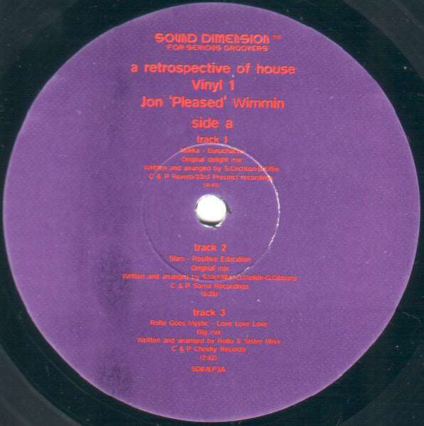 Various : A Retrospective Of House '91 - '95 Volume One (3xLP, Comp)