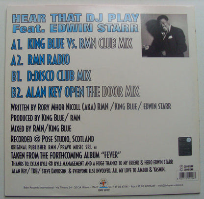 RMN Feat. Edwin Starr : Hear That Dj Play (12")