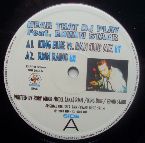 RMN Feat. Edwin Starr : Hear That Dj Play (12")