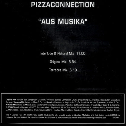 Pizza Connection : Aus Musika (12")