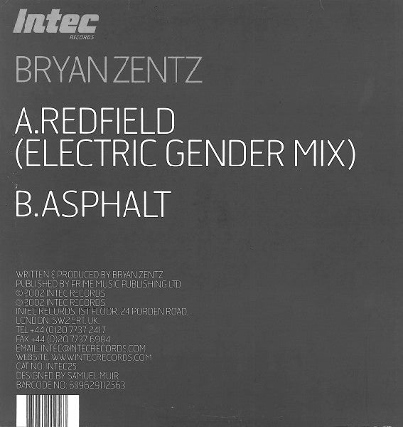 Bryan Zentz : Redfield (12")