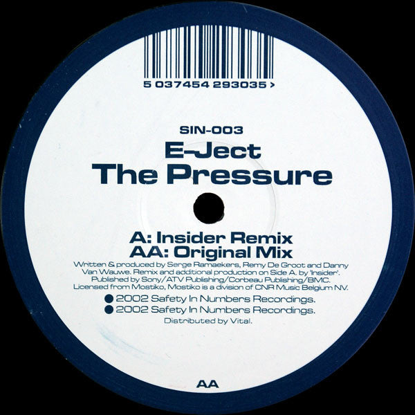 E-Ject : The Pressure (12")