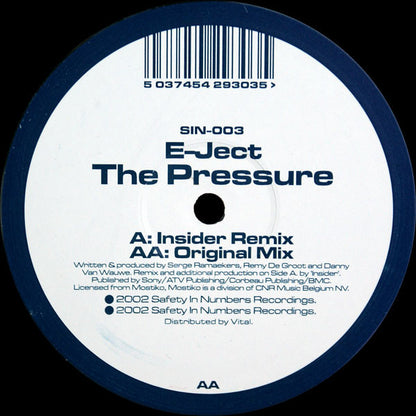 E-Ject : The Pressure (12")