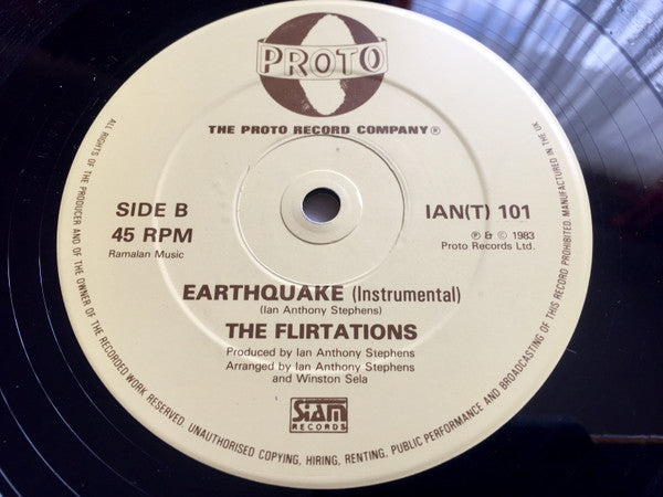The Flirtations : Earthquake (12")