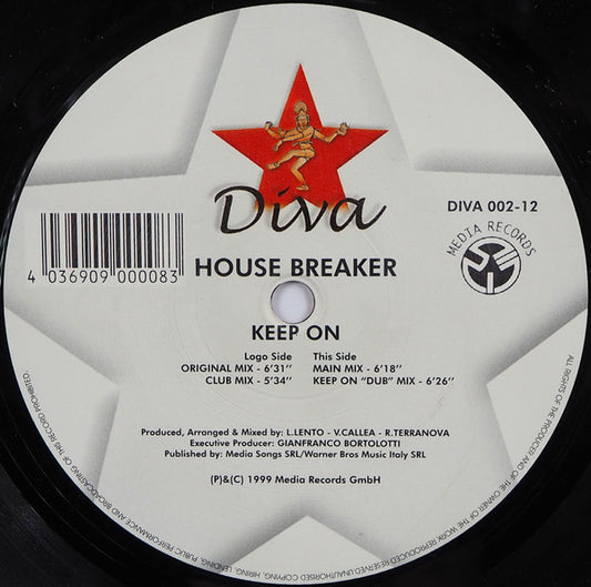 House Breaker : Keep On (12")