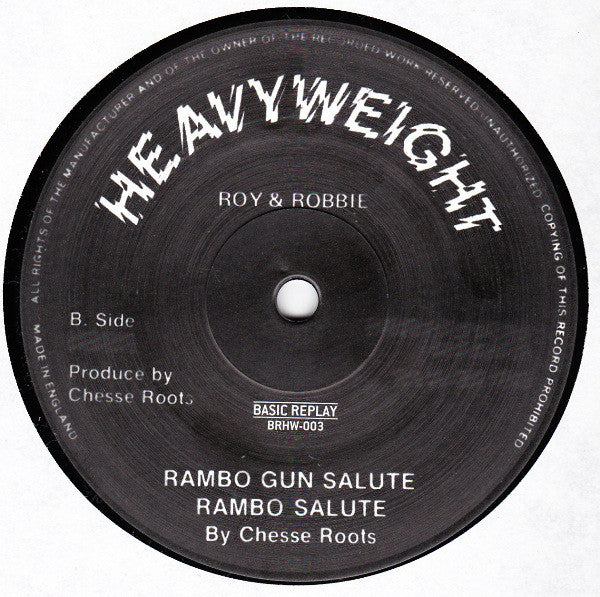 Ackie / Chesse Roots : Call Me Rambo / Rambo Gun Salute (12", RE)
