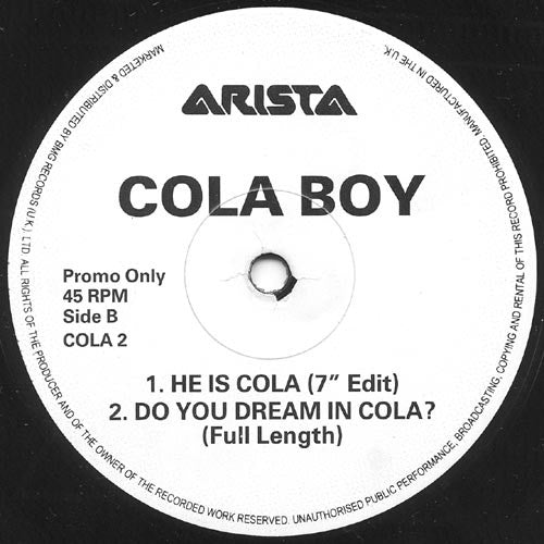 Cola Boy : He Is Cola (12", Promo)