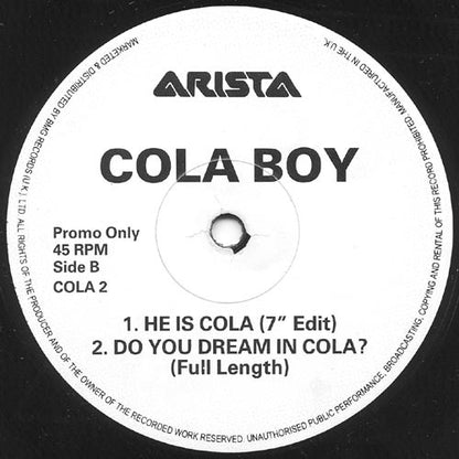 Cola Boy : He Is Cola (12", Promo)
