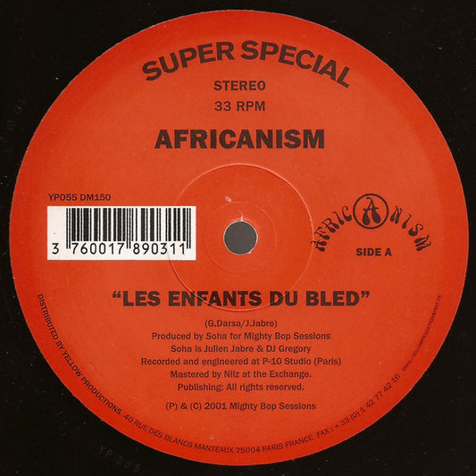 Africanism Presents Soha : Les Enfants Du Bled (12")