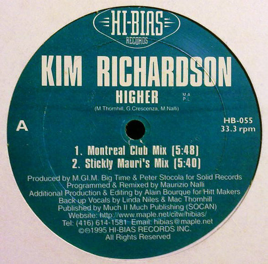 Kim Richardson : Higher (12")