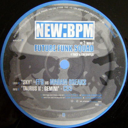 Various : Future Funk Squad Presents: NEW: BPM Vol. 2 - 4 Track  Album Sampler (2x12")
