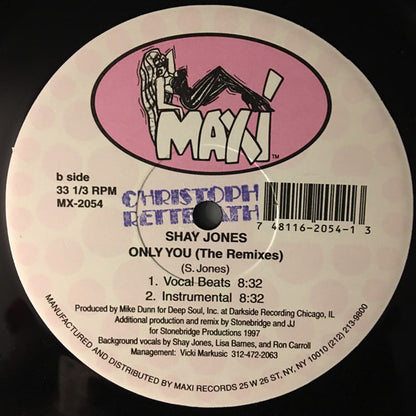 Shay Jones : Only You (The Remixes) (12")