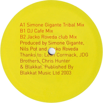 Ronnie Canada Feat: Stephane K : Can't Get Enough Of Your Love (12")
