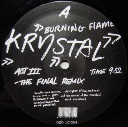 Krystal : Burning Flame (12")