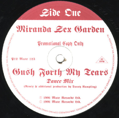 Miranda Sex Garden : Gush Forth My Tears (12", Promo)