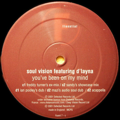 Soul Vision Featuring D'Layna : You've Been On My Mind (2x12")