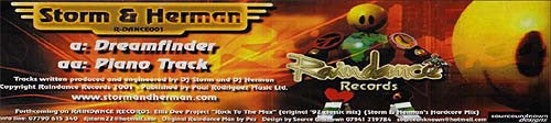 Storm & Herman (2) : Dreamfinder / Piano Track (12", W/Lbl, Sti)