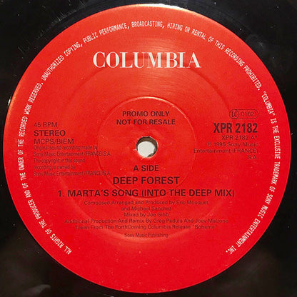 Deep Forest : Marta's Mixes (2x12", Promo)