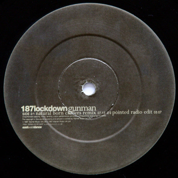 187 Lockdown : Gunman (12")