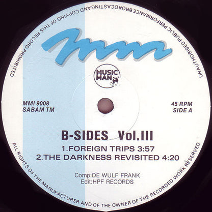 Frank De Wulf : The B-Sides Volume Three (12")