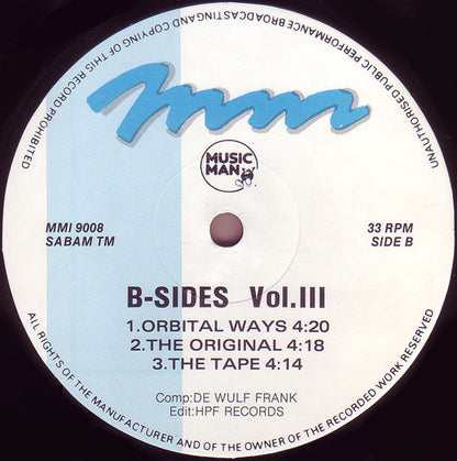 Frank De Wulf : The B-Sides Volume Three (12")