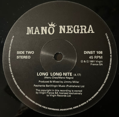 Mano Negra : King Of Bongo (12", Single)