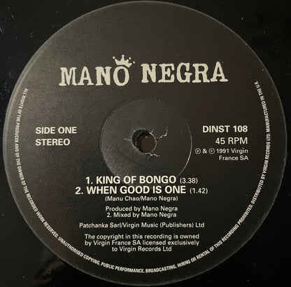 Mano Negra : King Of Bongo (12", Single)