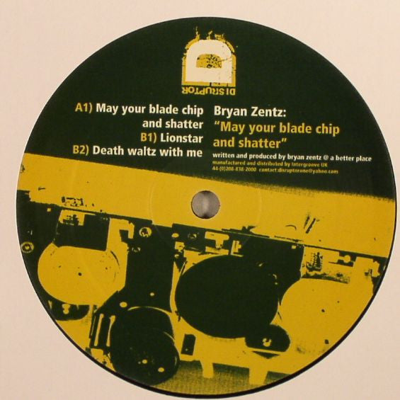 Bryan Zentz : May Your Blade Chip And Shatter (12")