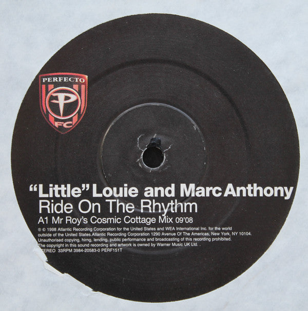 Louie Vega And Marc Anthony : Ride On The Rhythm (12")