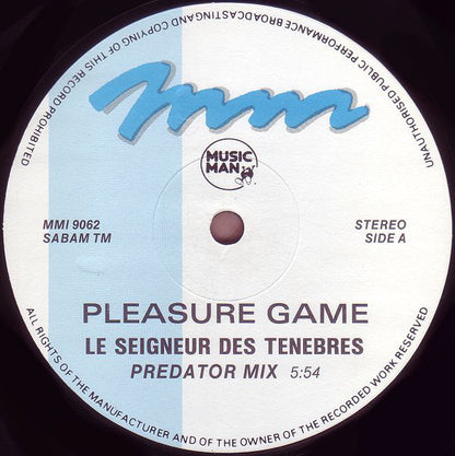 Pleasure Game : Le Seigneur Des Ténèbres (12")