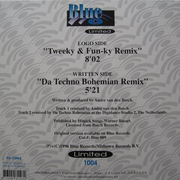 The Difference : Funny Walker (The Remixes) (10", Promo, Blu)