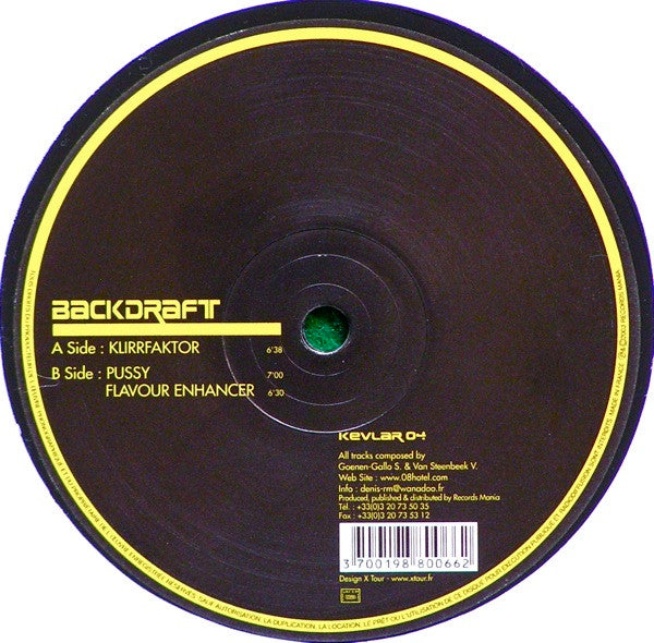 Backdraft : Klirrfaktor (12")