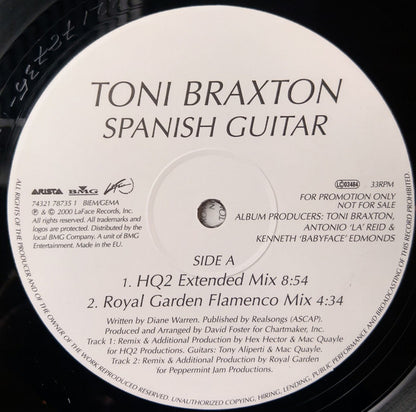 Toni Braxton : Spanish Guitar (2x12", Promo)