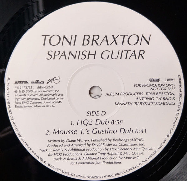 Toni Braxton : Spanish Guitar (2x12", Promo)