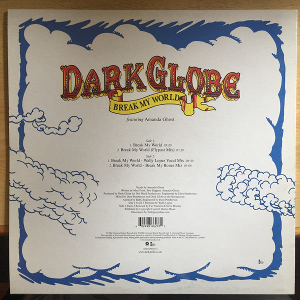Dark Globe Featuring Amanda Ghost : Break My World (12", Single)