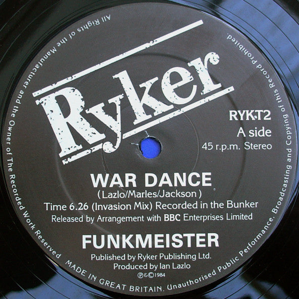 Funkmeister : War Dance (Invasion Mix) (12")