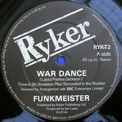 Funkmeister : War Dance (Invasion Mix) (12")