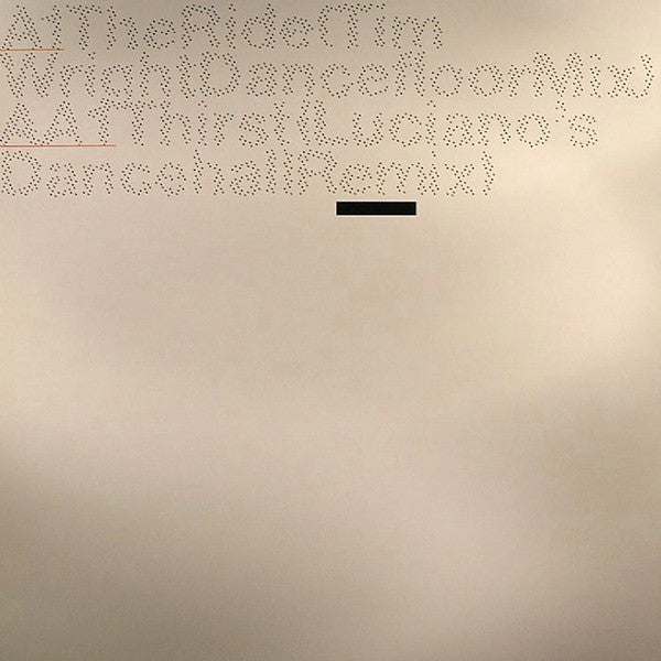 Tim Wright : The Ride (12")